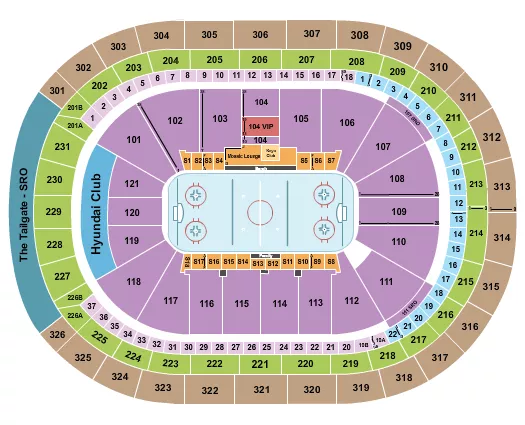 HOCKEY IEHL Seating Map Seating Chart