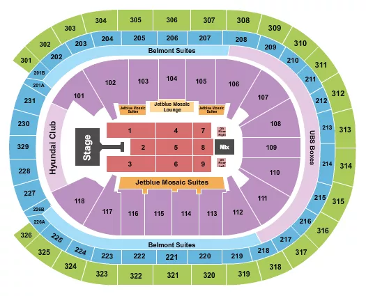 JONAS BROTHERS Seating Map Seating Chart