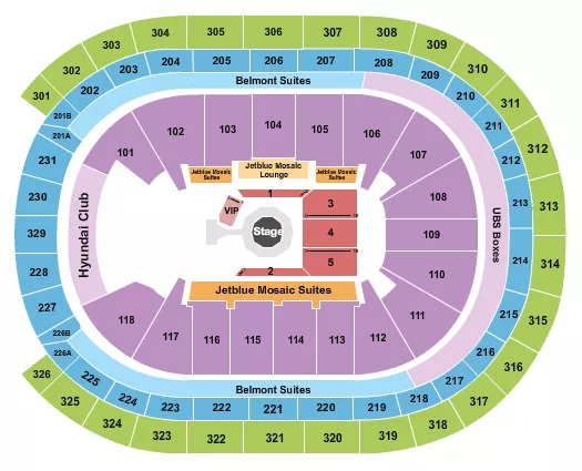 PFL Seating Map Seating Chart
