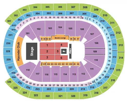 RICARDO ARJONA Seating Map Seating Chart