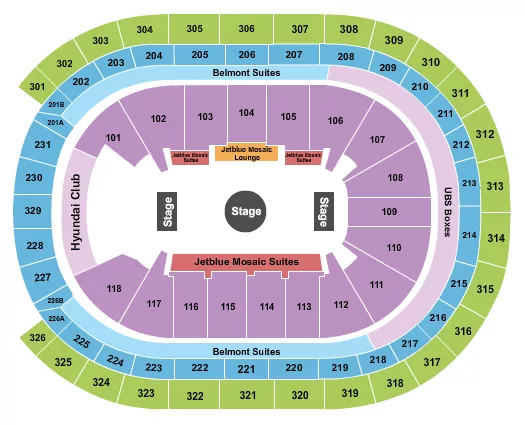 RINGLING BROS Seating Map Seating Chart
