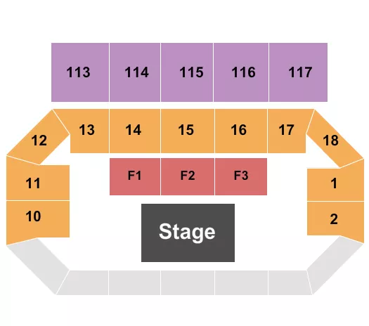 ENDSTAGE THEATRE SETUP Seating Map Seating Chart