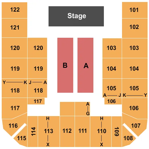 BOB DYLAN Seating Map Seating Chart