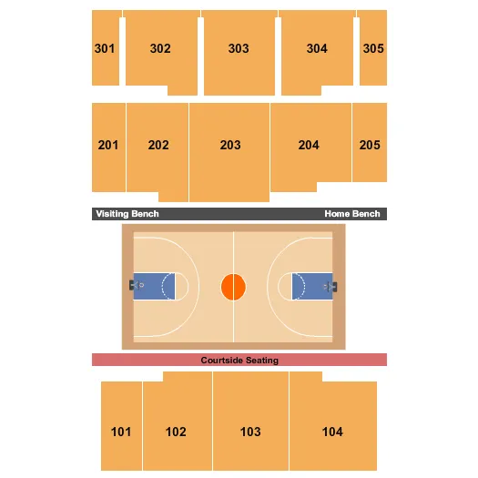 BASKETBALL Seating Map Seating Chart