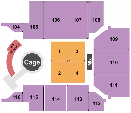 MMA Seating Map Seating Chart
