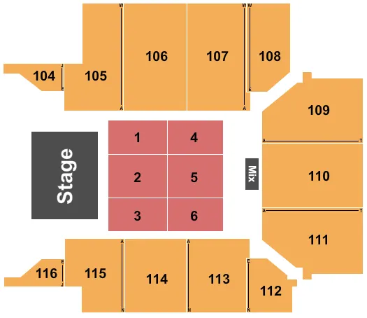 ENDSTAGE 2 Seating Map Seating Chart