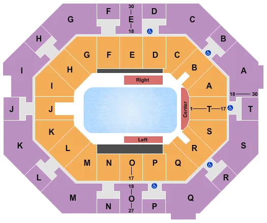 DISNEY ON ICE Seating Map Seating Chart
