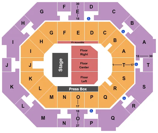 ENDSTAGE 4 Seating Map Seating Chart