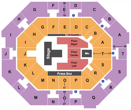 MAVERICK CITY MUSIC Seating Map Seating Chart