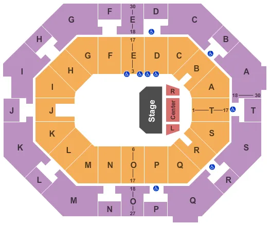 SMALL THEATRICAL Seating Map Seating Chart