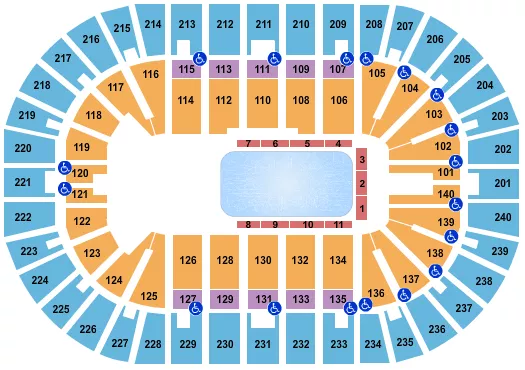 DISNEY ON ICE Seating Map Seating Chart