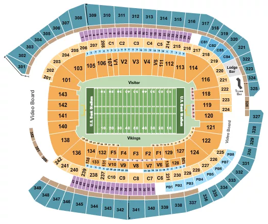FOOTBALL Seating Map Seating Chart