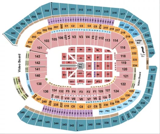 WWE Seating Map Seating Chart