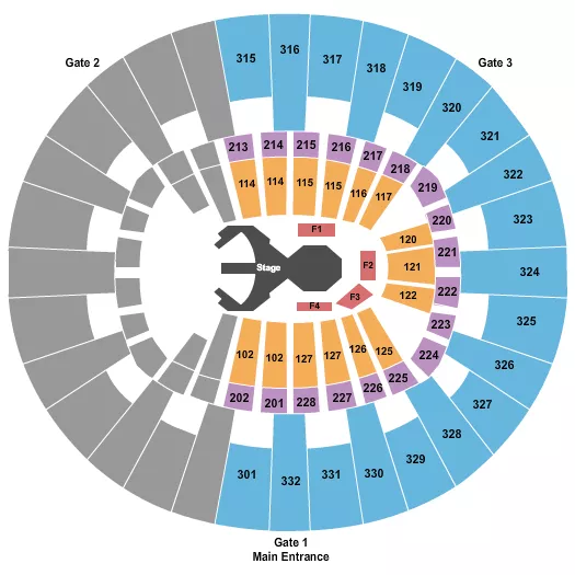 CIRQUE DU SOLEIL 2 Seating Map Seating Chart