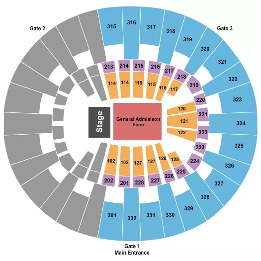 HALF HOUSE Seating Map Seating Chart
