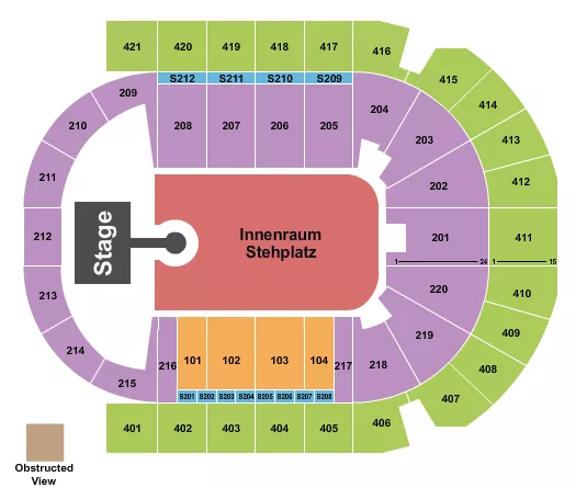 LOUIS TOMLINSON Seating Map Seating Chart
