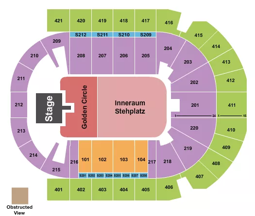 NE YO AKON Seating Map Seating Chart