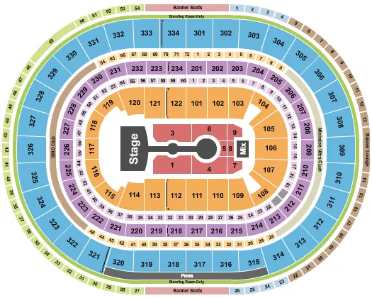 ARIANA GRANDE Seating Map Seating Chart