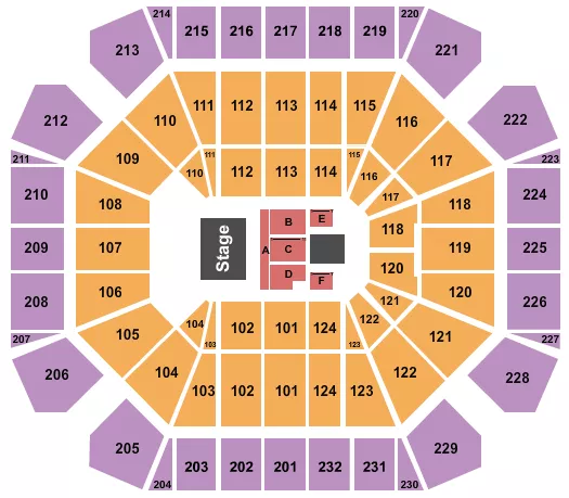 ENDSTAGE 6 Seating Map Seating Chart