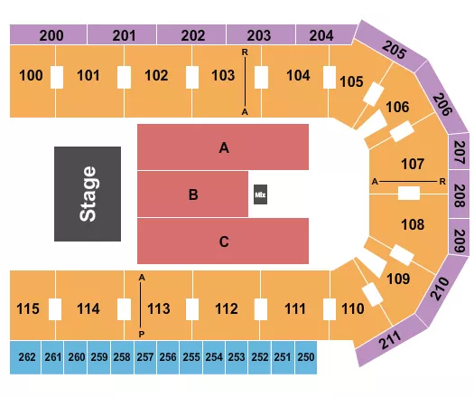 ENDSTAGE 4 Seating Map Seating Chart