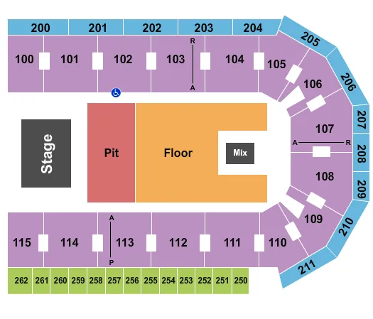 GA PIT GA FLOOR Seating Map Seating Chart