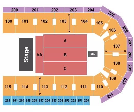 LOS TUCANES Seating Map Seating Chart