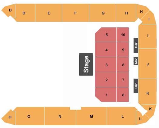HALF HOUSE 2 Seating Map Seating Chart