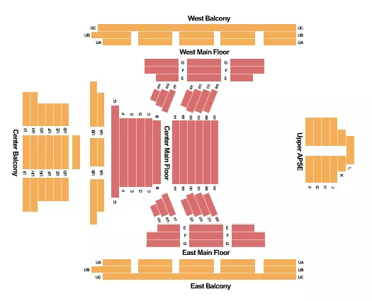 ENDSTAGE 2 Seating Map Seating Chart