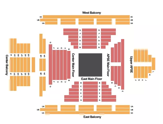 END STAGE Seating Map Seating Chart
