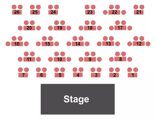UPTOWN KNAUER PERFORMING ARTS CENTER ENDSTAGE TABLES Seating Map Seating Chart