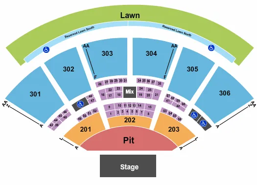 ENDSTAGE GA PIT 3 Seating Map Seating Chart