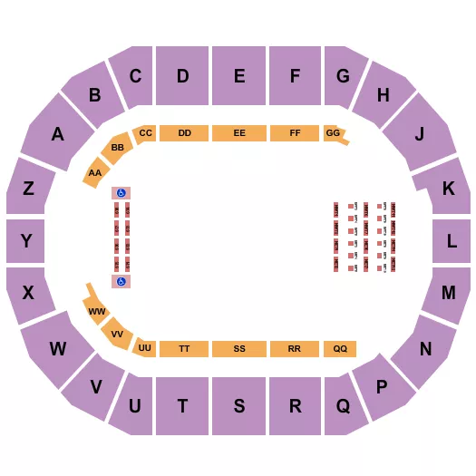 RODEO Seating Map Seating Chart