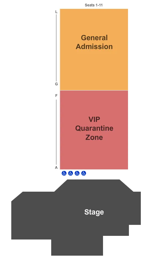 V3 V THEATER PLANET HOLLYWOOD RESORT CASINO END STAGE Seating Map Seating Chart