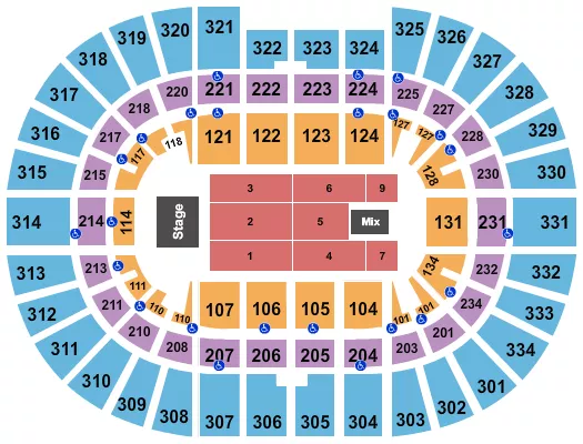 ENDSTAGE 7 Seating Map Seating Chart