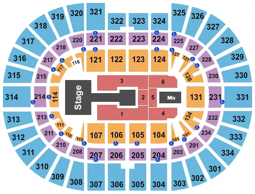 ENDSTAGE CATWALK Seating Map Seating Chart