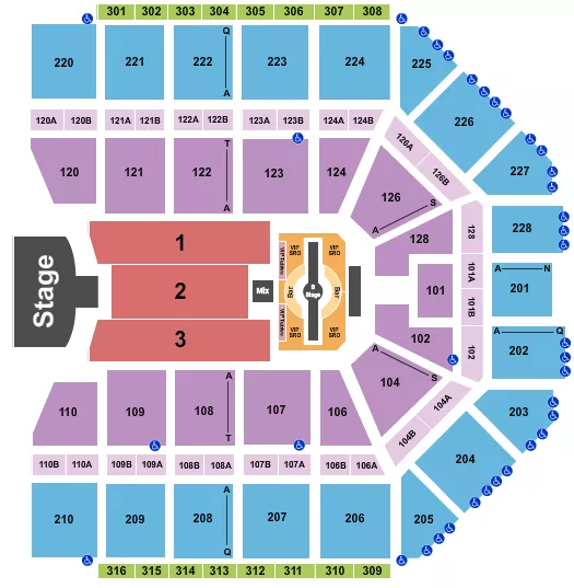 JUSTIN TIMBERLAKE Seating Map Seating Chart