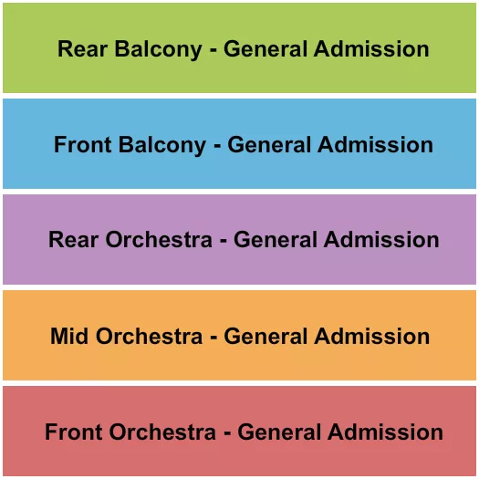 GA VARIOUS Seating Map Seating Chart