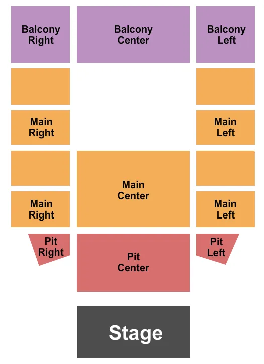 ENDSTAGE Seating Map Seating Chart