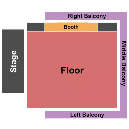 VARSITY THEATER MN GA FLOOR 4 Seating Map Seating Chart