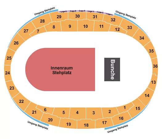END STAGE Seating Map Seating Chart