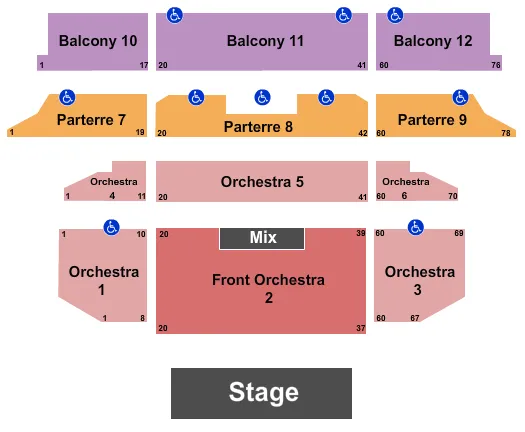END STAGE 2 Seating Map Seating Chart
