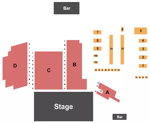 RESERVED FLOOR TABLES Seating Map Seating Chart