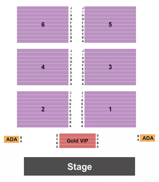 ENDSTAGE Seating Map Seating Chart