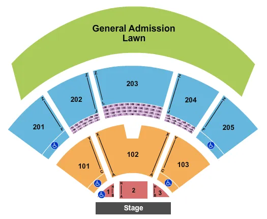 END STAGE Seating Map Seating Chart
