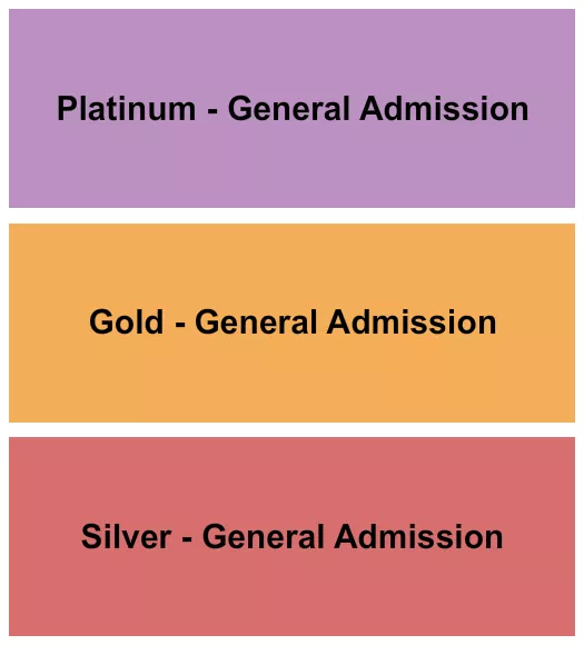 GA SILVER GOLD PLATINUM Seating Map Seating Chart