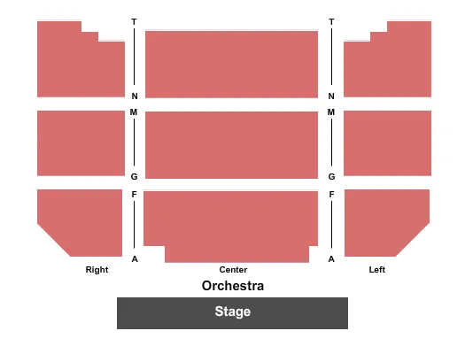 END STAGE Seating Map Seating Chart