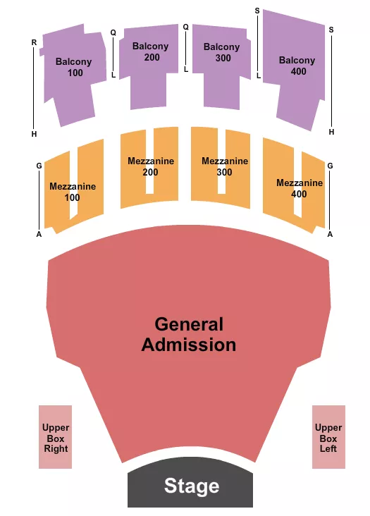 ENDSTAGE GA FLOOR 2 Seating Map Seating Chart