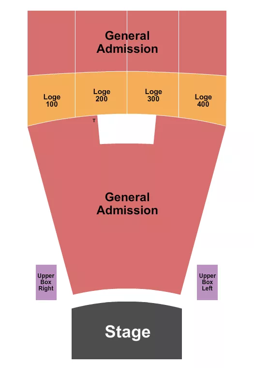 ENDSTAGE GA FLR BALC RSV LOGE Seating Map Seating Chart