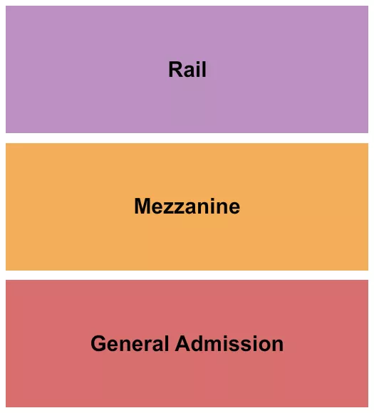 GA MEZZ RAIL Seating Map Seating Chart