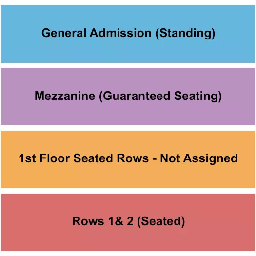 GA SEATED MEZZ 2 Seating Map Seating Chart
